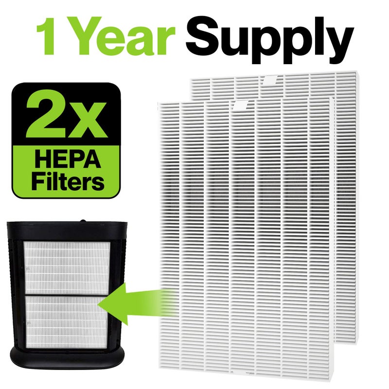 Durabasics 2 Pack of HEPA Filters Compatible with Honeywell Air Purifier Replacement Filters, Replacement for Honeywell Filter R, HEPA Filter R, HPA200, HPA 200, HRF-R1 & HRF-R2 - Image 3